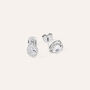 Orecchini Lobo Silver Elegance Argento Cubic Zirconia
