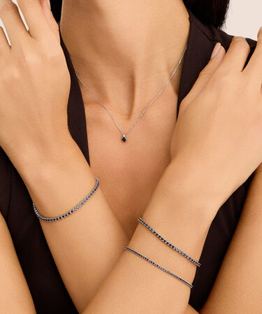 Bracciale Tennis Silver Elegance Argento Rodiato Cubic Zirconia