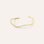 Bangle Silver Glow Argento Dorato Cubic Zirconia