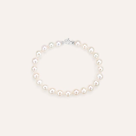 Bracciale Gabrielle Oro Bianco Perla D'Acqua Dolce - Bracciali Donna | Stroili