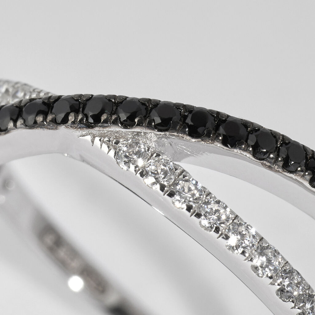 Anello Fantasia Silver Shine Argento Rodiato Cubic Zirconia - Anelli con Pietre Donna | Stroili