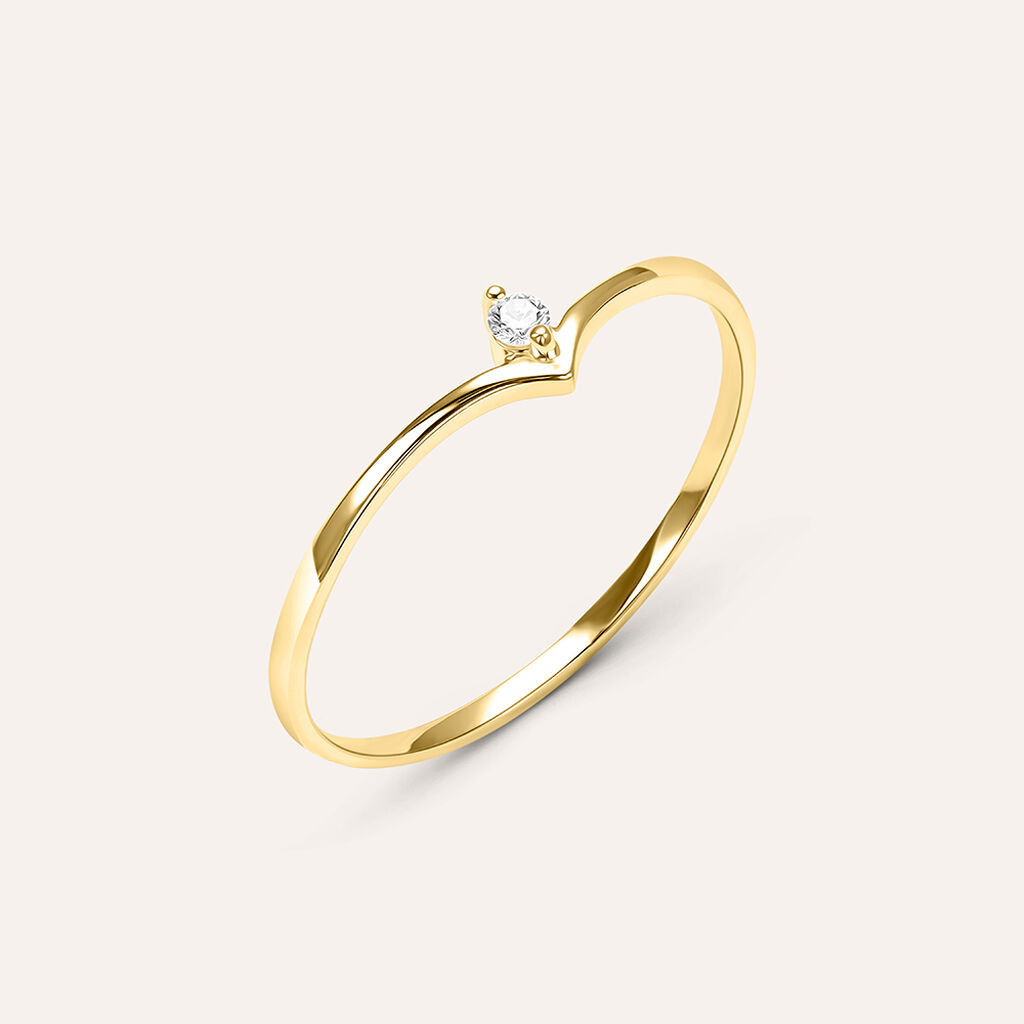 Anello Fantasia Sophia Oro Giallo Diamante - Anelli con Pietre Donna | Stroili