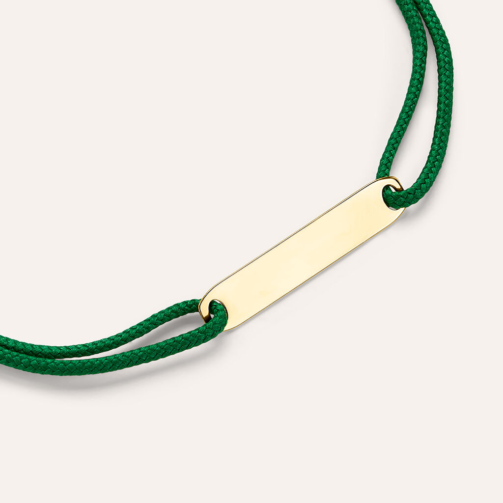 Bracciale Con Targhetta Mon Petit Oro Giallo