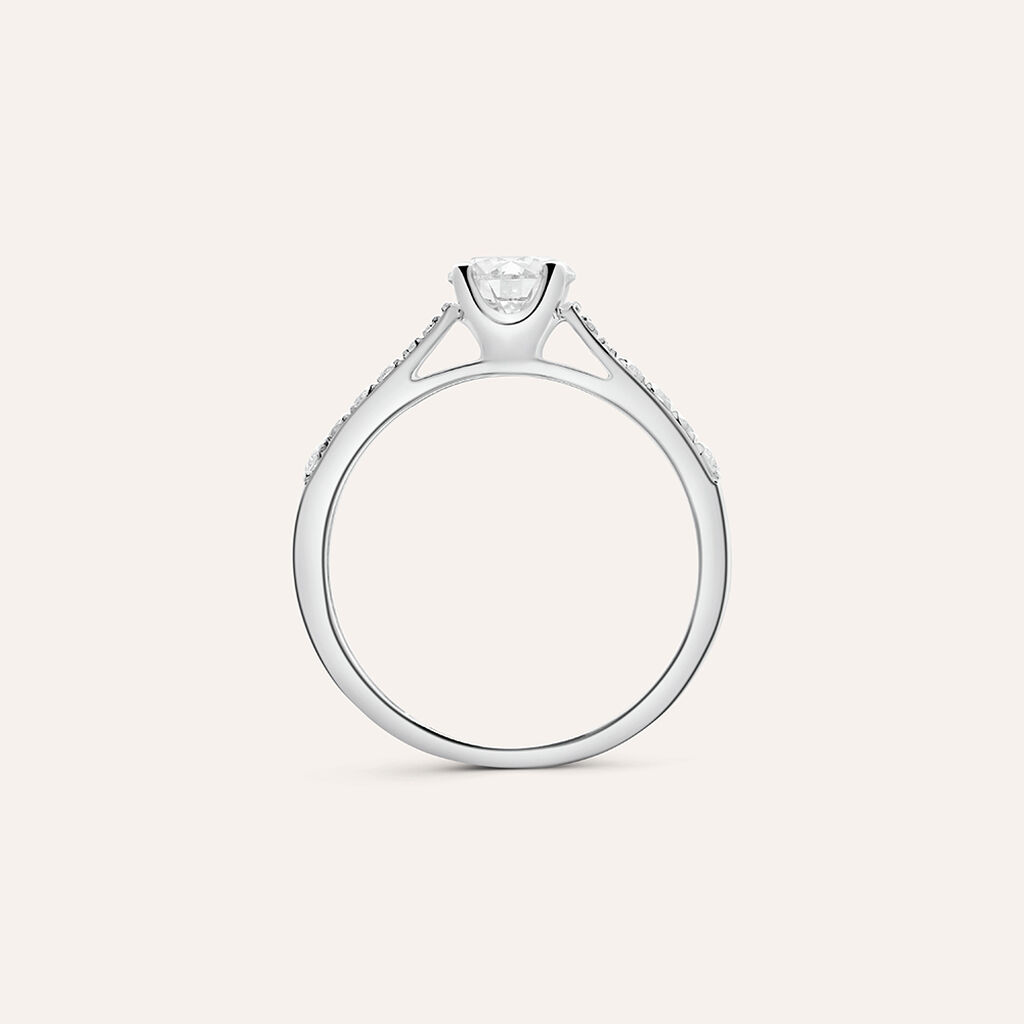 Anello Solitario Diamade Oro Bianco Diamante Lab-Grown - Anelli con Pietre Donna | Stroili