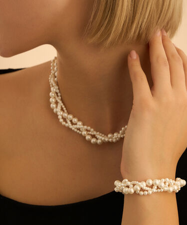 Bracciale Silver Pearls Argento Rodiato Perla sintetica Cubic Zirconia