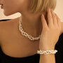 Bracciale Silver Pearls Argento Rodiato Perla sintentica Cubic Zirconia