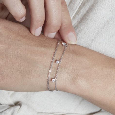 Bracciale Catena Silver Elegance Argento Rodiato Cubic Zirconia - Bracciali Donna | Stroili