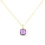Collana Punto Luce Amélie Oro Giallo Ametista Cubic Zirconia