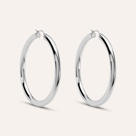 Orecchini A Cerchio Moonlight Acciaio - Orecchini a Cerchio Donna | Stroili