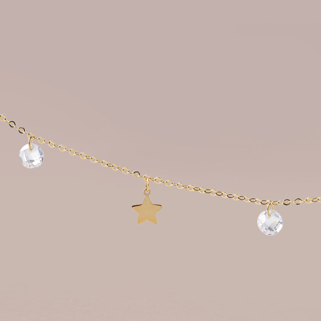 Collana Beverly Oro Giallo Cubic Zirconia