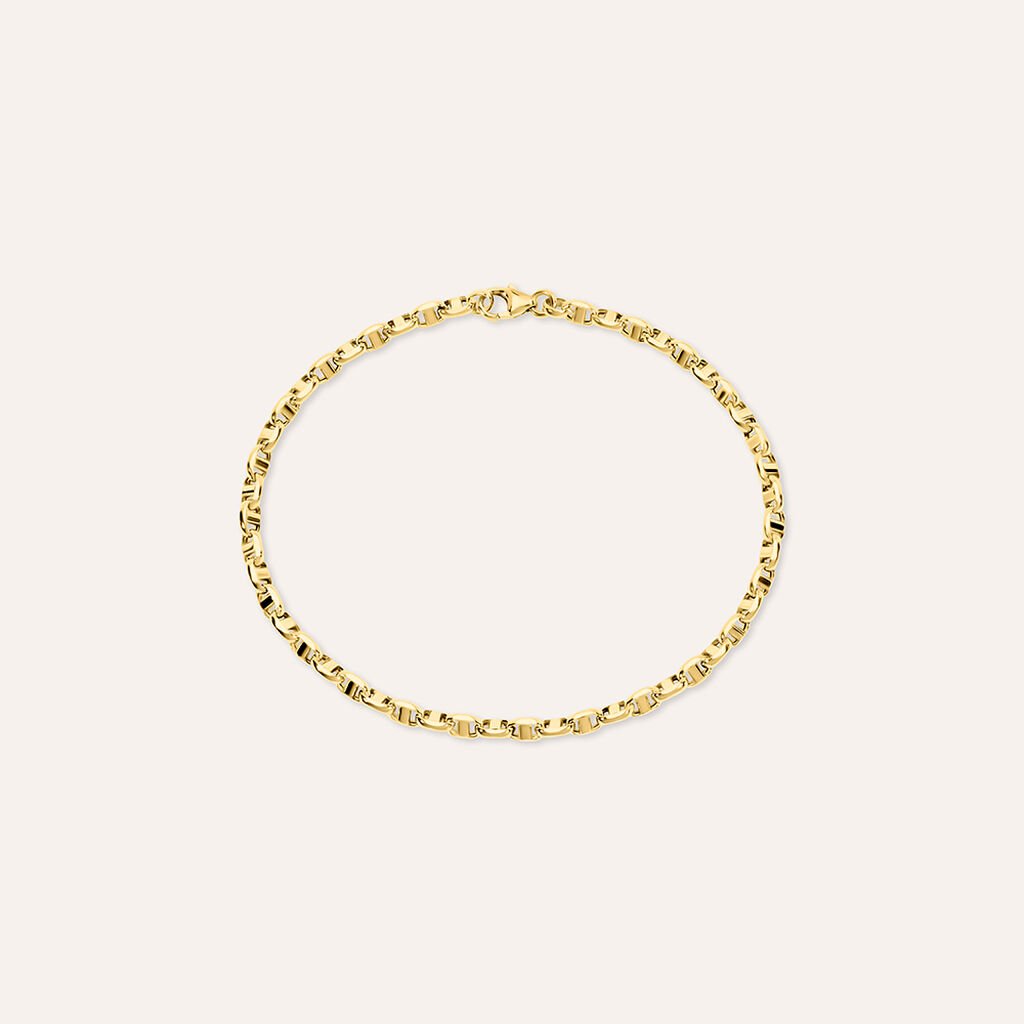 Bracciale Catena Oro Uomo Oro Giallo