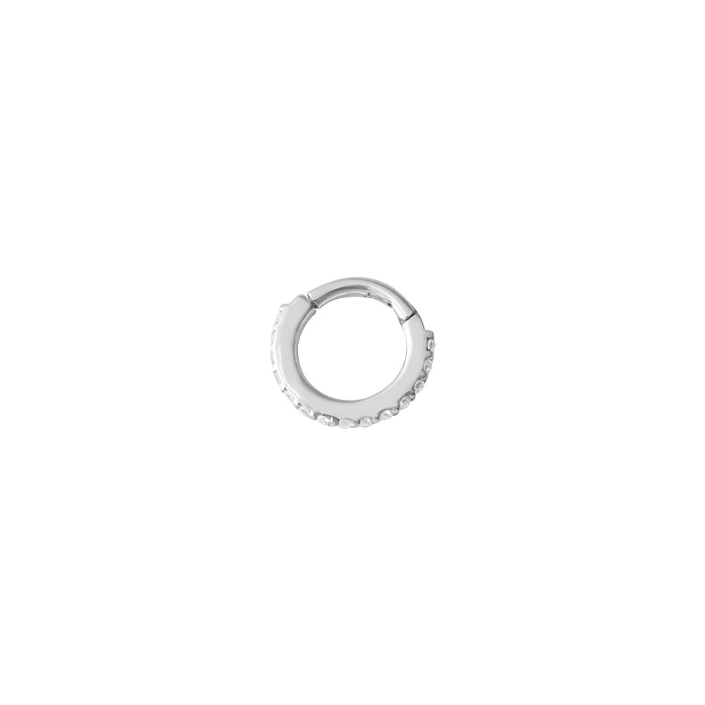 Piercing Orecchio Tragus Helix Ear Shine Oro Bianco Cubic Zirconia - Piercing Orecchio Donna | Stroili