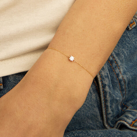 Bracciale Punto Luce Claire Oro Giallo Cubic Zirconia - Bracciali Amicizia Donna | Stroili