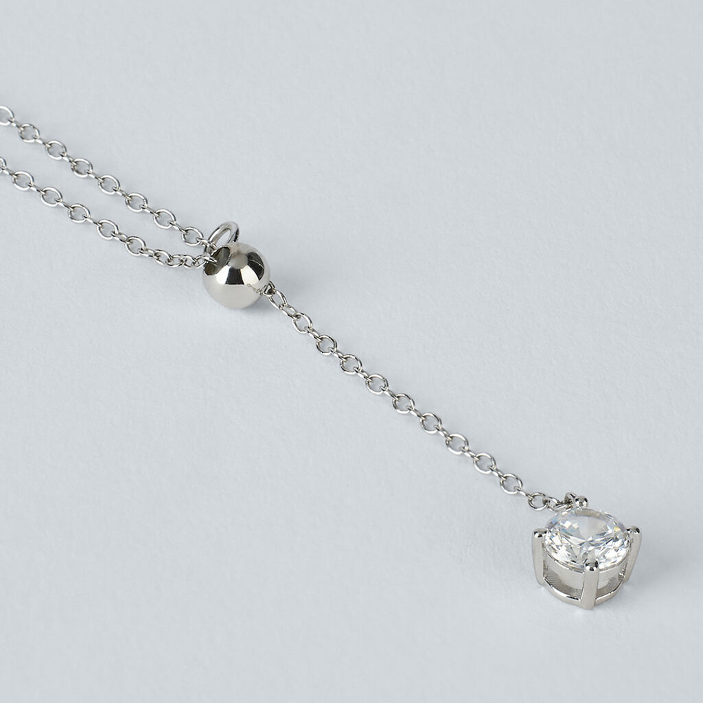 Collana Punto Luce Silver Elegance Argento Rodiato Cubic Zirconia - Collane Punto Luce Donna | Stroili