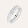 Fede Comoda Leggera Squadrata 4 mm Oro Bianco
