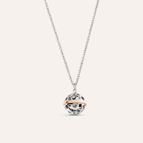 Collana Chiama Angeli Lady Code Acciaio Bicolore Bianco / Rosa - Collane Chiama Angeli Donna | Stroili