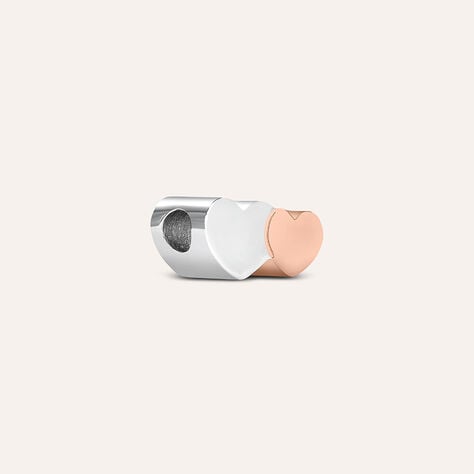 Charm Essential Code Acciaio Bicolore Bianco / Rosa - Gioielli Donna | Stroili