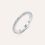 Fede Classica Eternity 2.5 mm Oro Bianco Diamante