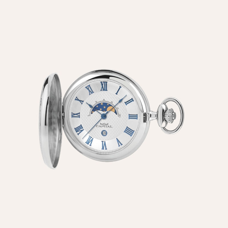 Orologio da Tasca Al Quarzo Capital con Fasi Lunari Tx195-01 - Orologi con Datario Uomo | Stroili