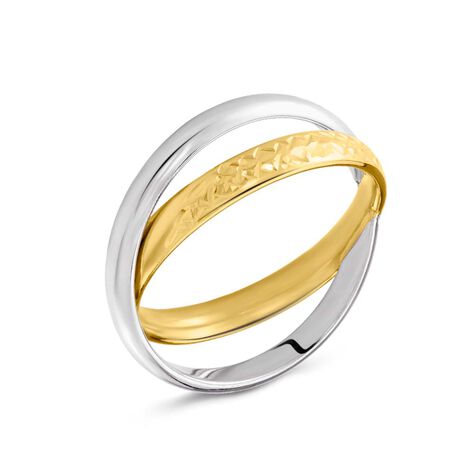 Anello Fascia Golden Lover Oro Bicolore - Anelli 18 Carati Donna | Stroili