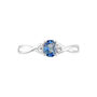 Anello Charlotte Oro Bianco Zaffiro Diamante