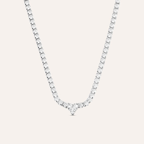 Collana Tennis Aura Acciaio Cristallo - Collane Tennis Donna | Stroili