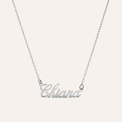 Collana Chiara Gold Names Oro Bianco - Collane Unisex | Stroili
