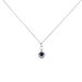 Collana Punto Luce Elizabeth Crown Oro Bianco Zaffiro Diamante - Collane Punto Luce Donna | Stroili