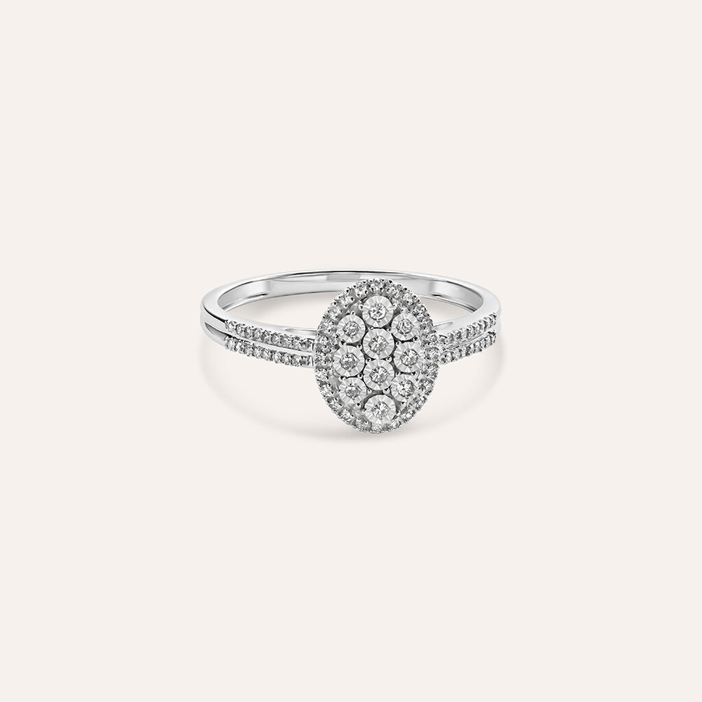 Anello Fantasia Sophia Oro Bianco Diamante - Anelli con Pietre Donna | Stroili