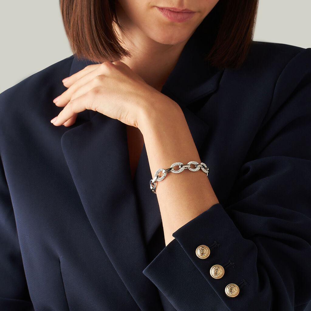 Bracciale Catena Lady Phantasya Acciaio Cristallo - Bracciali Donna | Stroili