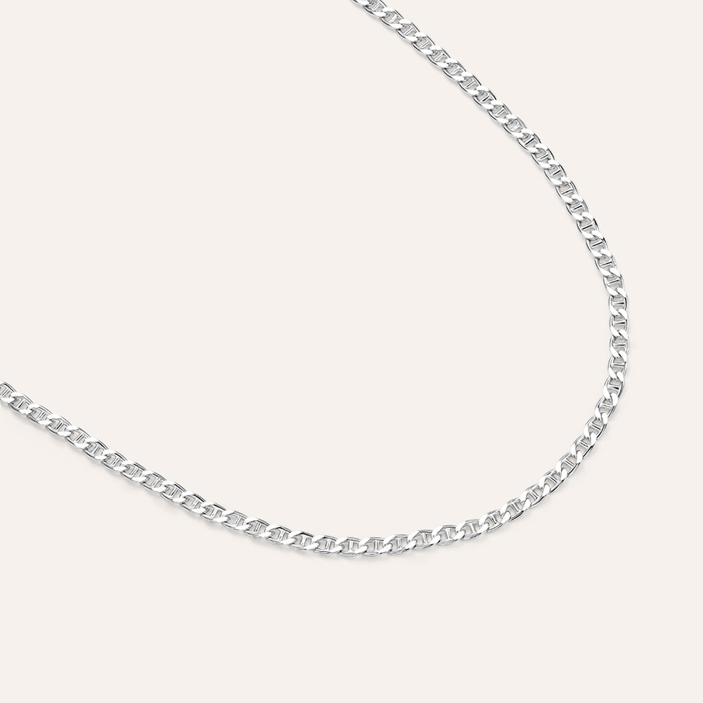 Catena Gentleman Argento Rodiato