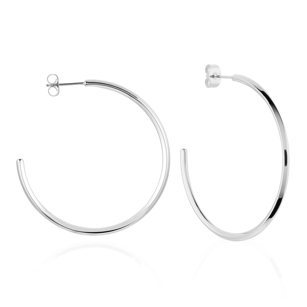 Orecchini cerchio in acciaio