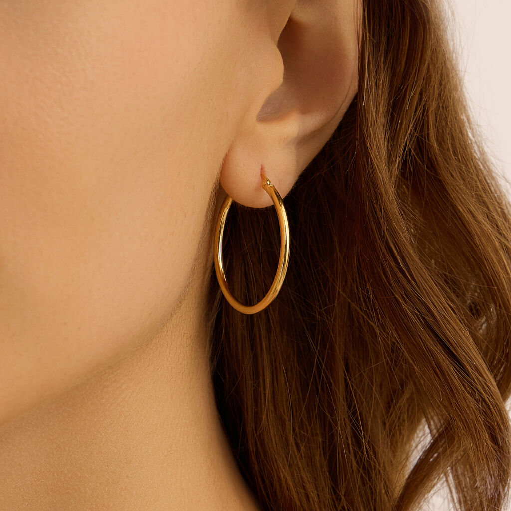 Orecchini A Cerchio Toujours Oro Giallo - Orecchini a Cerchio Donna | Stroili
