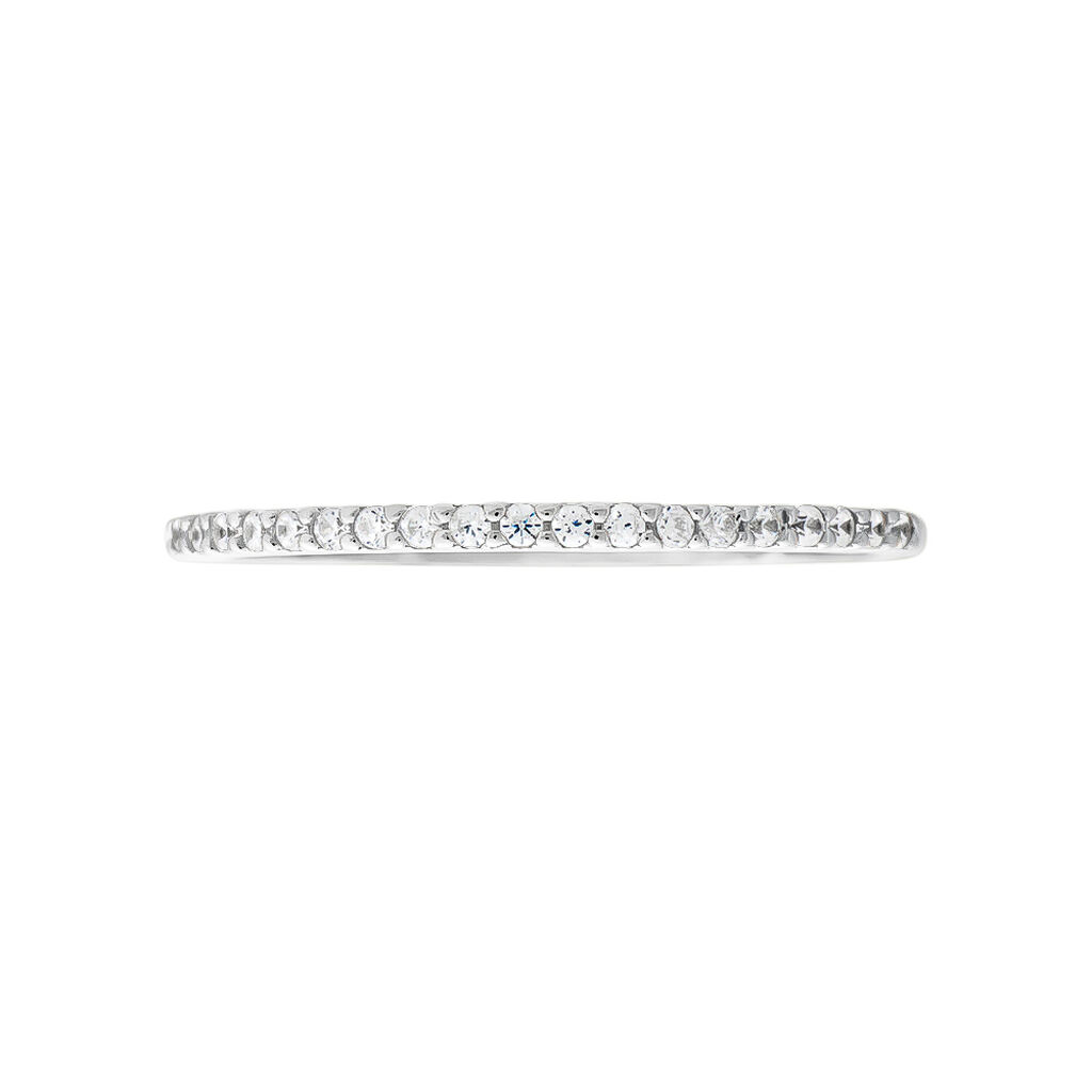 Anello Semi-eternity Silver Elegance Argento Rodiato Cubic Zirconia - Anelli con Pietre Donna | Stroili