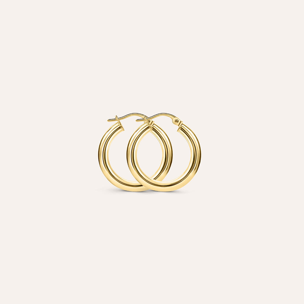 Orecchini A Cerchio Gold Essence Oro Giallo - Orecchini a Cerchio Donna | Stroili