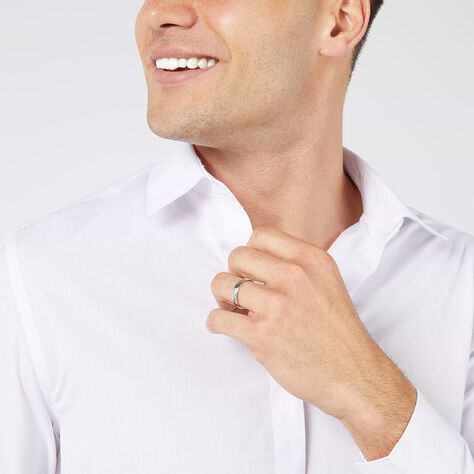 Fede Mantovana 5 mm Oro Bianco - Anelli con Incisione Unisex | Stroili