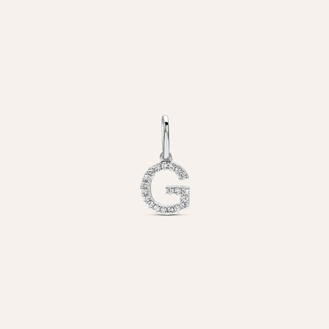 Pendente Sophia Oro Bianco Diamante - Ciondoli Donna | Stroili