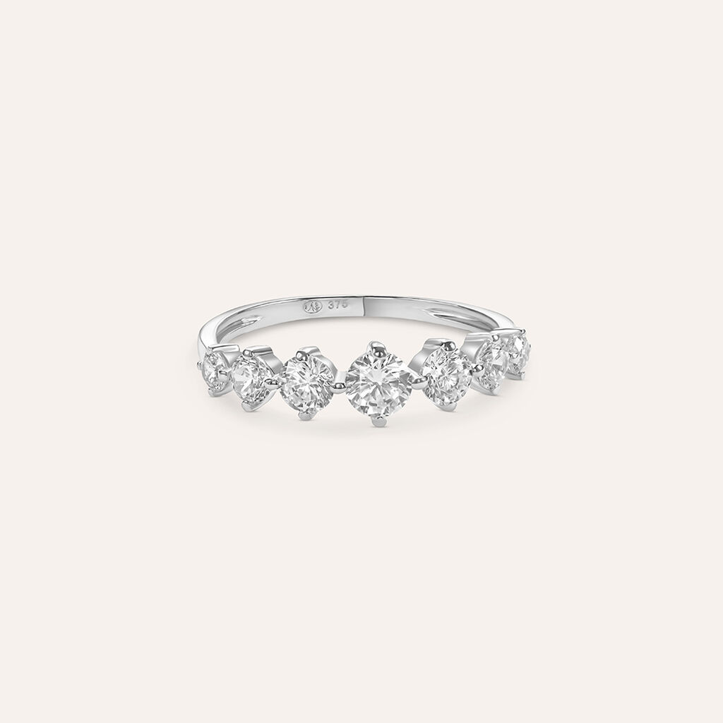 Anello Riviere Claire Oro Bianco Cubic Zirconia - Anelli Riviere Donna | Stroili
