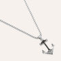 Collana Man Code Acciaio Cubic Zirconia