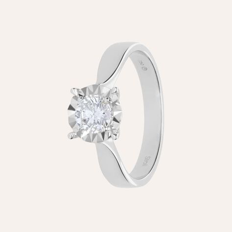 Anello Solitario Diamotion Oro Bianco Diamante - Anelli con Pietre Donna | Stroili
