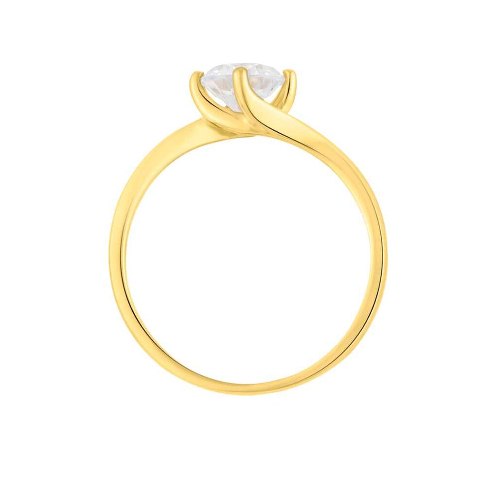 Anello Solitario Claire Oro Giallo E Cubic Zirconia - Anelli con Pietre Donna | Stroili