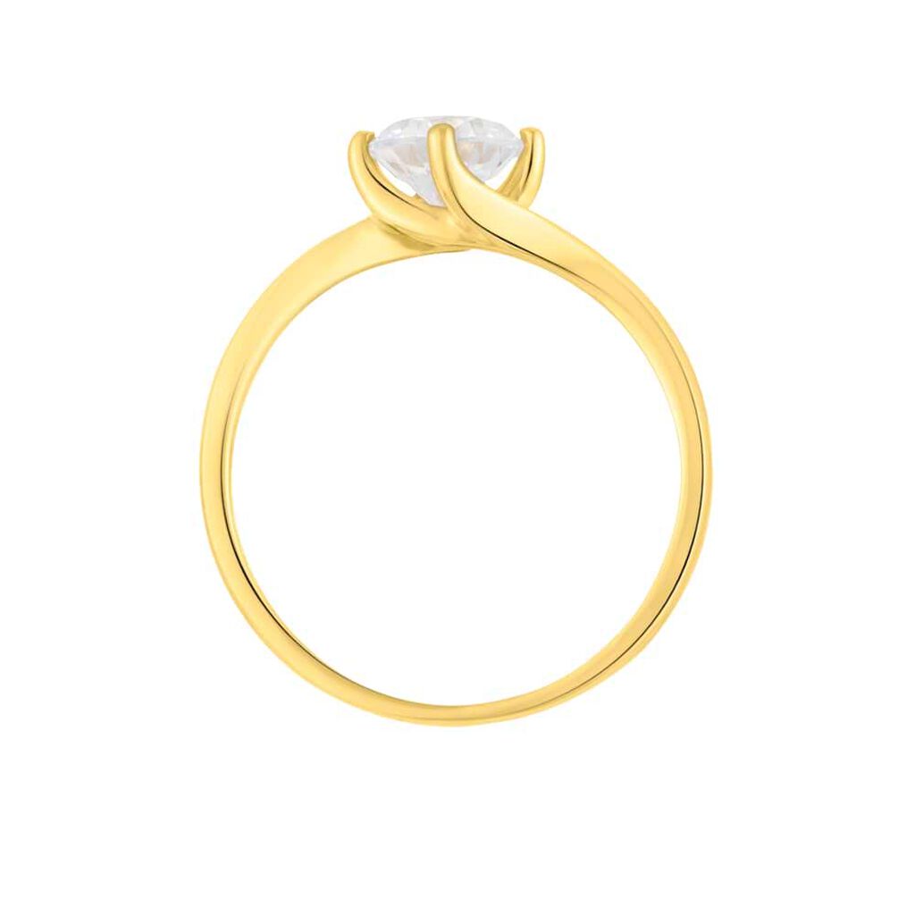 Anello Solitario Claire Oro Giallo Cubic Zirconia - Anelli con Pietre Donna | Stroili