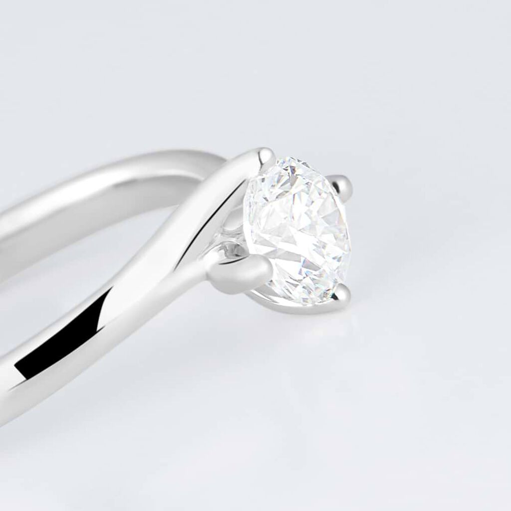 Anello Solitario Valentino Diamade Oro Bianco Diamante Lab-Grown