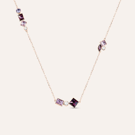 Collana Violet Ottone Rosa Cristallo - Collane Donna | Stroili