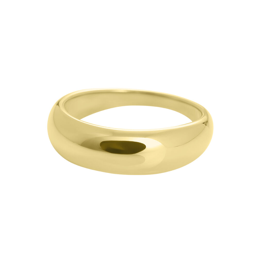 Anello Fascia Lady Code Acciaio Dorato - Anelli Moderni Donna | Stroili
