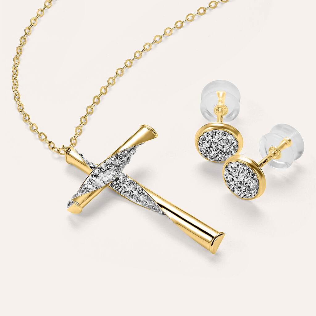 Collana Christelle Oro Giallo Cristallo - Collane Donna | Stroili
