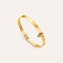 Bangle Radiance Acciaio Dorato Cristallo