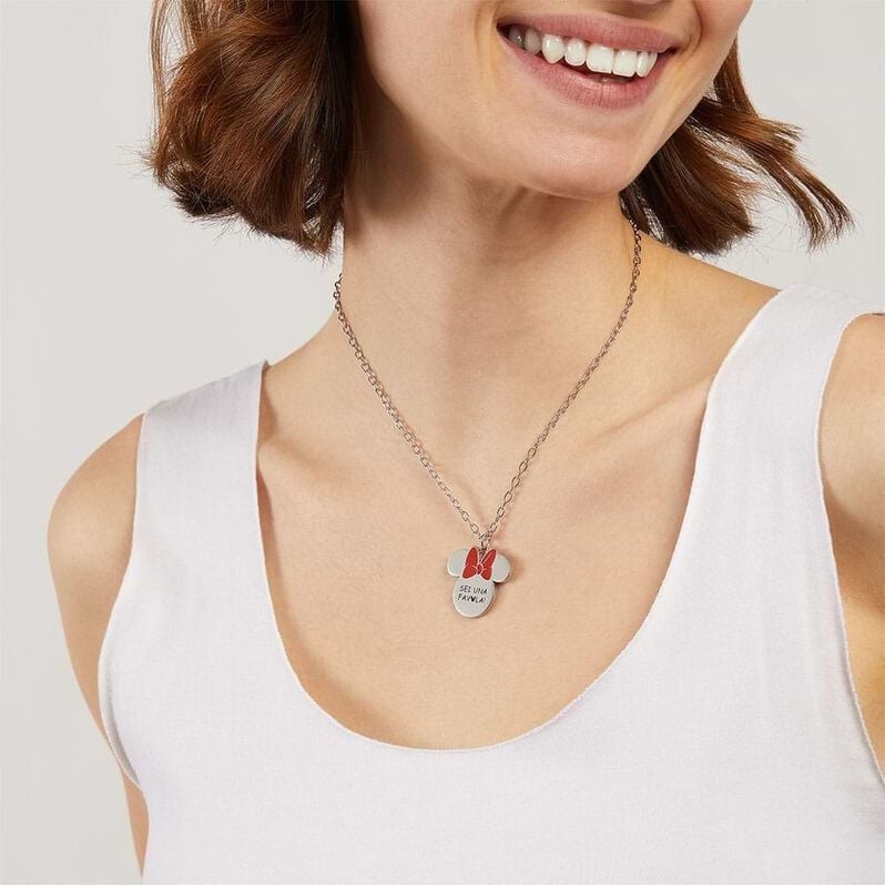 Collana Lady Message Acciaio Disney e Cristalli - Collane Donna | Stroili