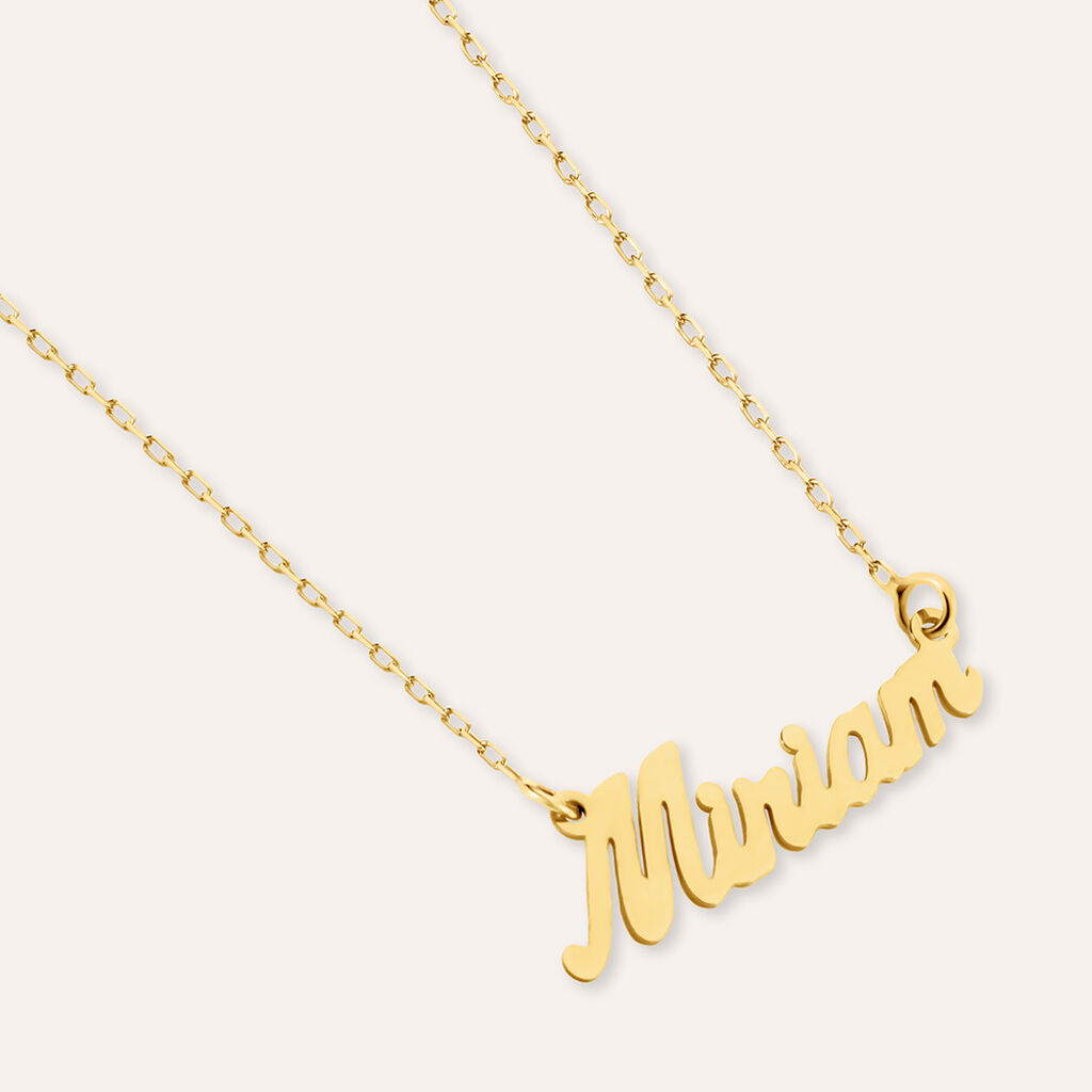 Collana Miriam Gold Names Oro Giallo