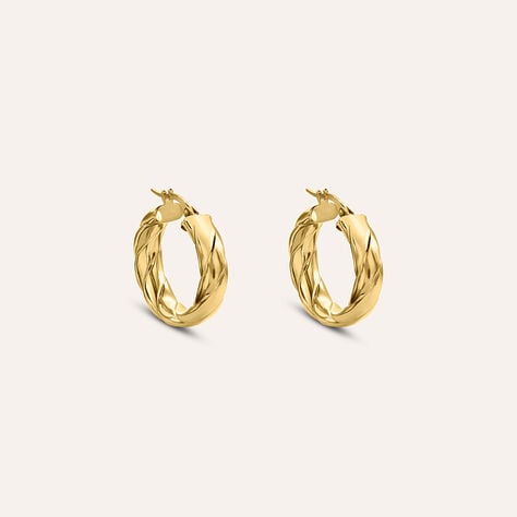 Orecchini A Cerchio Gold Essence Oro Giallo - Gioielli Donna | Stroili